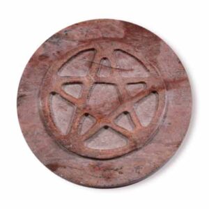 Soapstone Pentacle Altar Tile