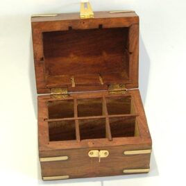 Carved Wooden Box – Holds 6 Essentail Oils