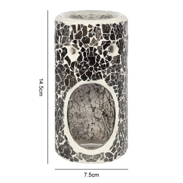 Pillar Gunmetal Grey Crackle Oil Burner - Image 3