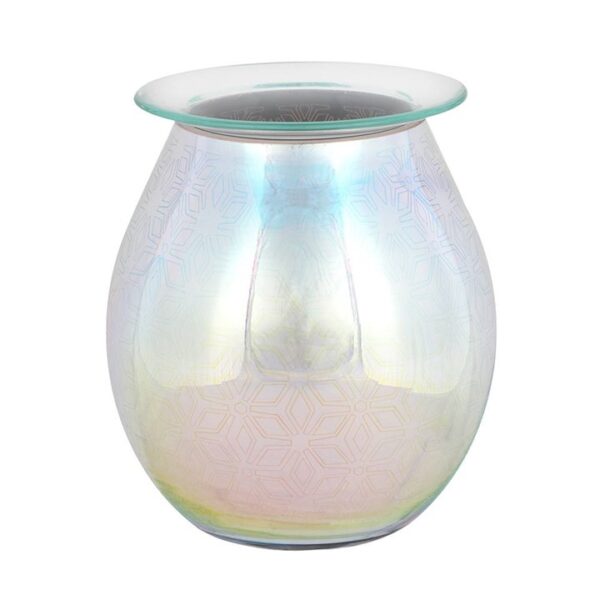 3D Geometric Flower Light Up Electric Oil Burner - Image 2