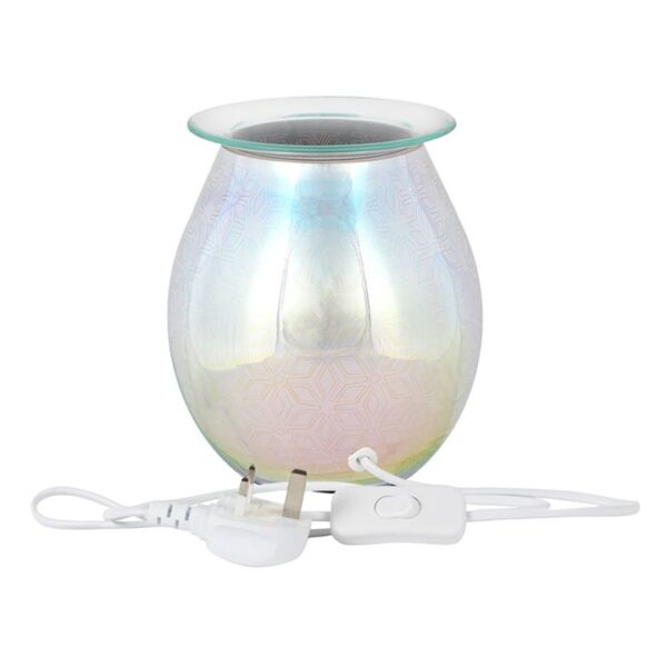 3D Geometric Flower Light Up Electric Oil Burner - Image 3