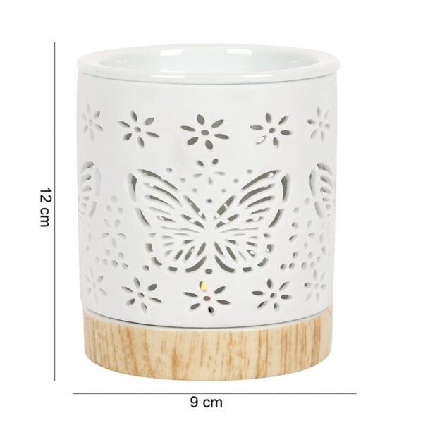 Matte Ceramic Butterfly Oil Burner - Image 5