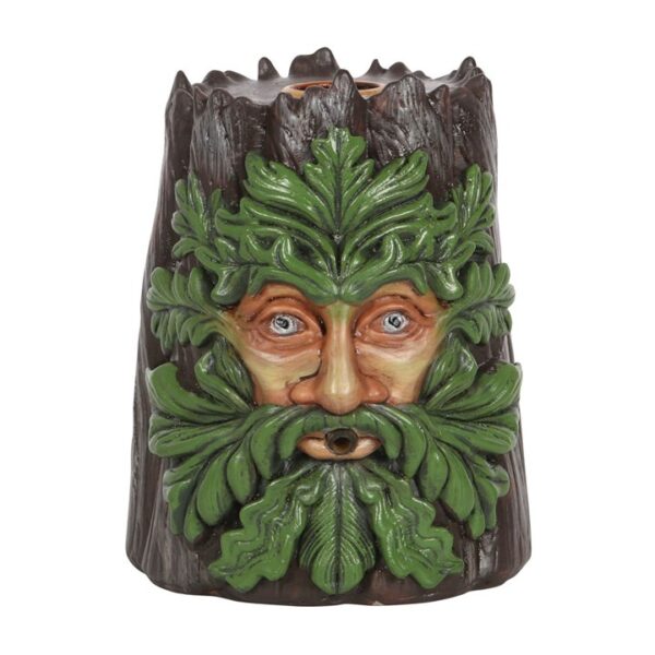 Spirit of the Trees Green Man Backflow Incense Burner - Image 2