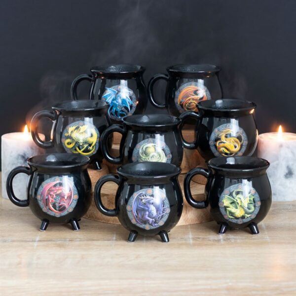 Imbolc Colour Changing Cauldron Mug by Anne Stokes - Image 5