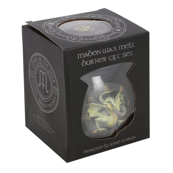 Mabon Wax Melt Burner Gift Set by Anne Stokes - Image 4