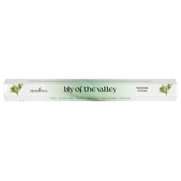 Set of 6 Packets of Elements Lily of the Valley Incense Sticks - Image 2