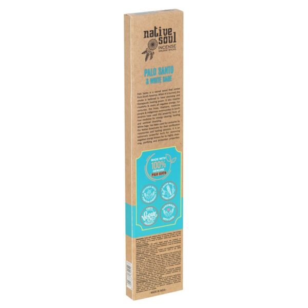 Set of 12 Palo Santo & White Sage Smudge Incense Sticks - Image 4