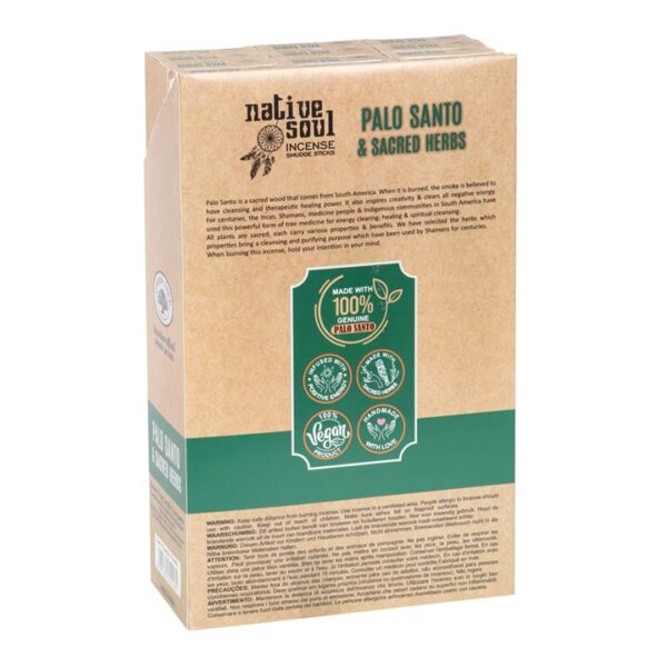 Set of 12 Palo Santo & Sacred Herbs Smudge Incense Sticks - Image 2