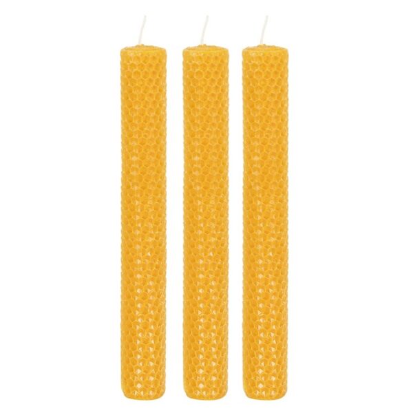 Set of 3 Beeswax Candles - Image 3