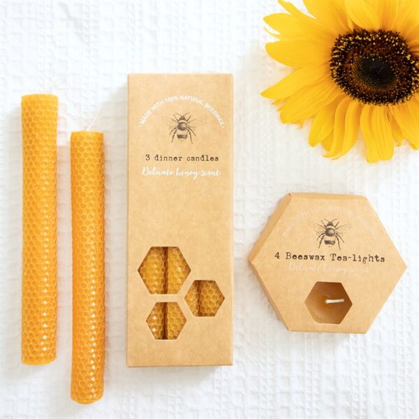 Set of 3 Beeswax Candles - Image 5
