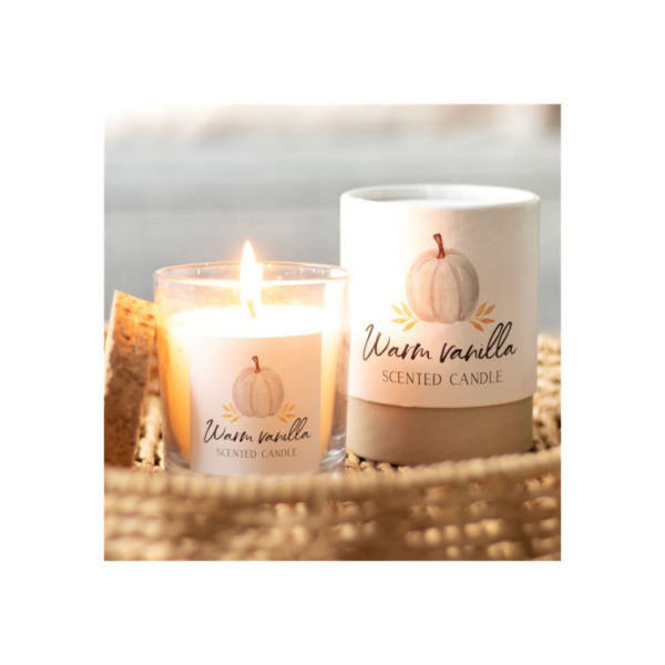 Warm Vanilla Autumn Candle - Image 5