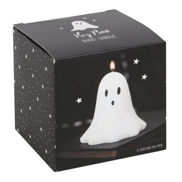 10cm Unscented Ghost Candle - Image 4