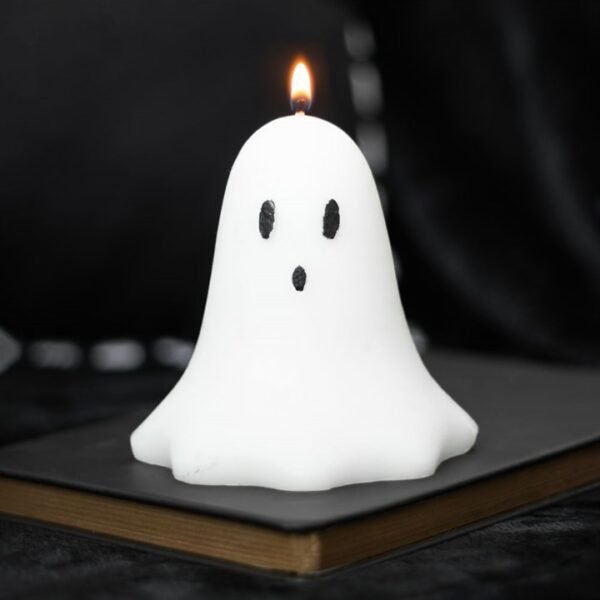 10cm Unscented Ghost Candle - Image 5