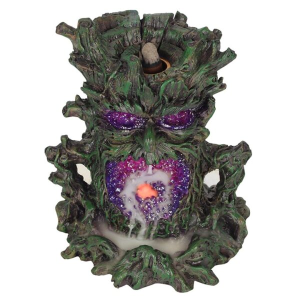 Dark Tree Man Backflow Incense Burner with Light - Image 2
