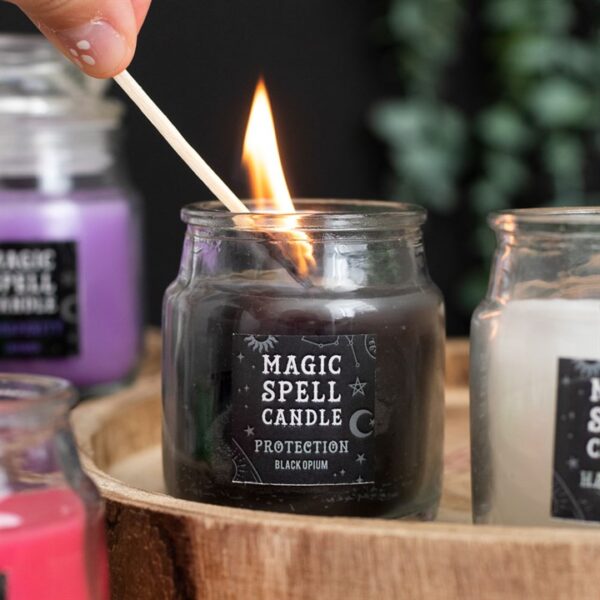 Opium 'Protection' Spell Candle Jar - Image 3