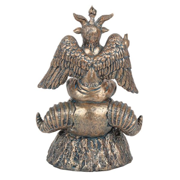 Gold Baphomet LED Backflow Incense Burner - Image 3