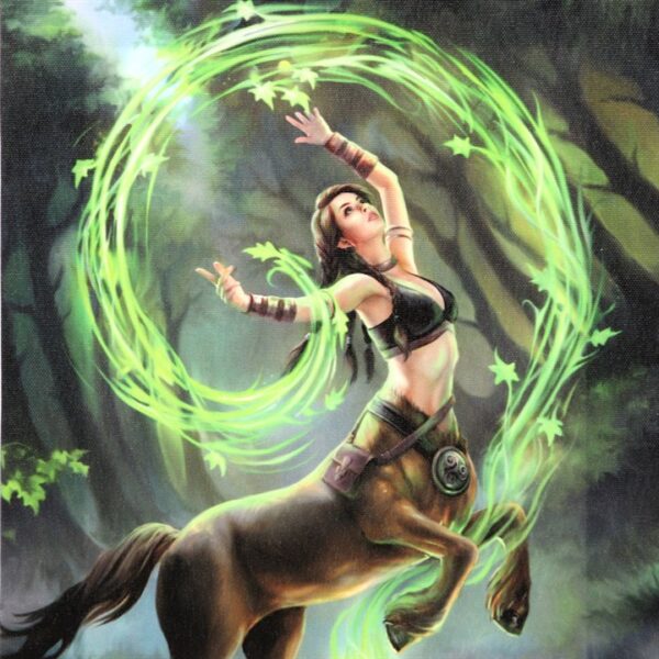 19x25cm Earth Element Sorceress Canvas Plaque by Anne Stokes - Image 2