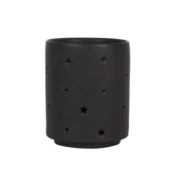 Small Black Triple Moon Cut Out Tealight Holder - Image 2