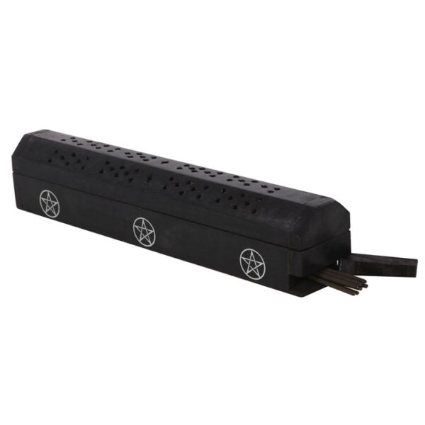 Pentagram Wooden Black Pepper Incense Box Set - Image 6