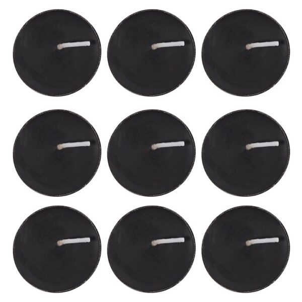 Pack of 9 Opium Scented Black Tealights - Image 2