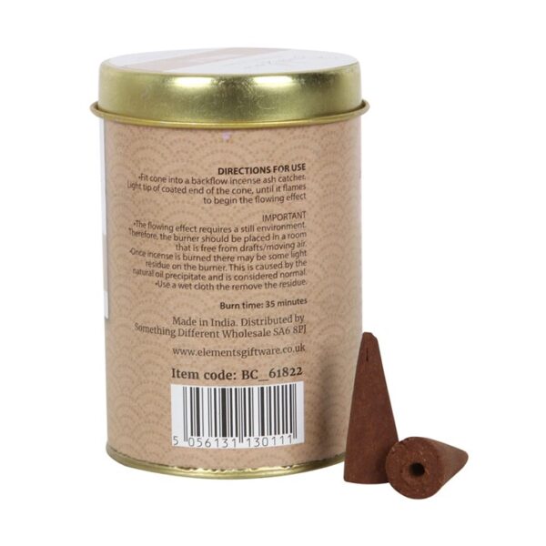 6 Tins of Elements Vanilla Jumbo Backflow Cones - Image 3