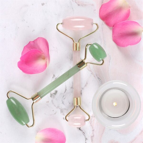 Rose Quartz Dual Ended Face Roller - Image 5