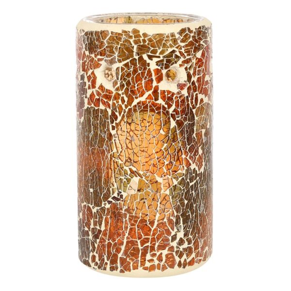 Pillar Brown Crackle Oil Burner - Image 2