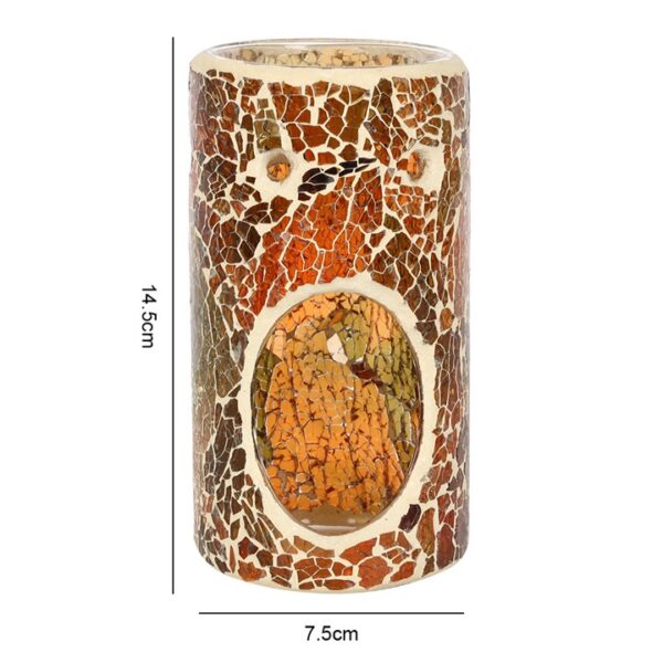 Pillar Brown Crackle Oil Burner - Image 3