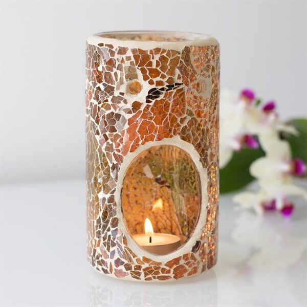 Pillar Brown Crackle Oil Burner - Image 4