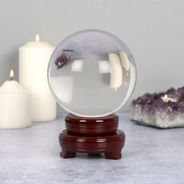 13cm Crystal Ball with Stand - Image 3
