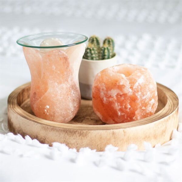 Tulip Shaped Himalayan Salt Oil Burner - Image 3