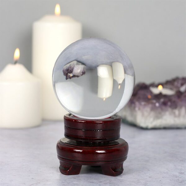 8cm Crystal Ball with Stand - Image 3
