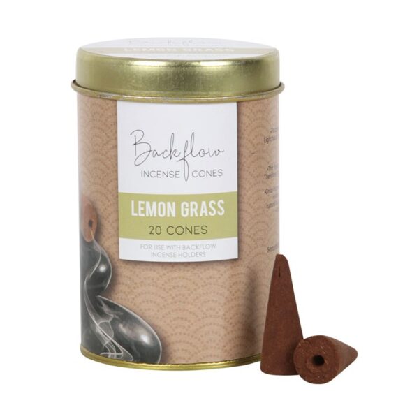 6 Tins of Elements Lemon Grass Jumbo Backflow Cones - Image 2