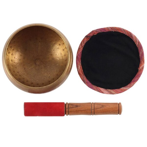12cm Beaten Brass Singing Bowl - Image 2