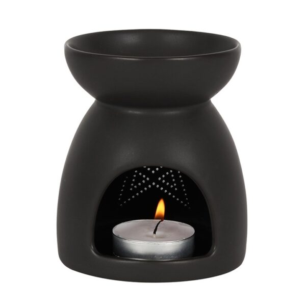 Black Pentagram Cut Out Oil Burner - Image 2