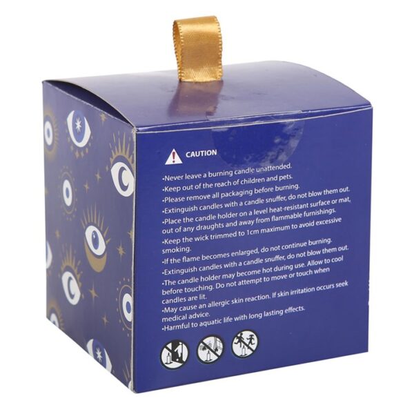 All Seeing Eye White Sage Crystal Chip Protection Candle - Image 4