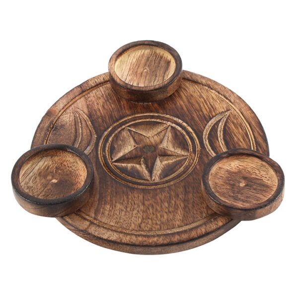 Triple Moon Tealight Candle Holder - Image 2