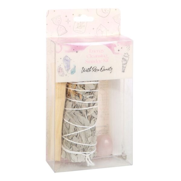 Smudge Kit with Rose Quartz Crystal - Image 2