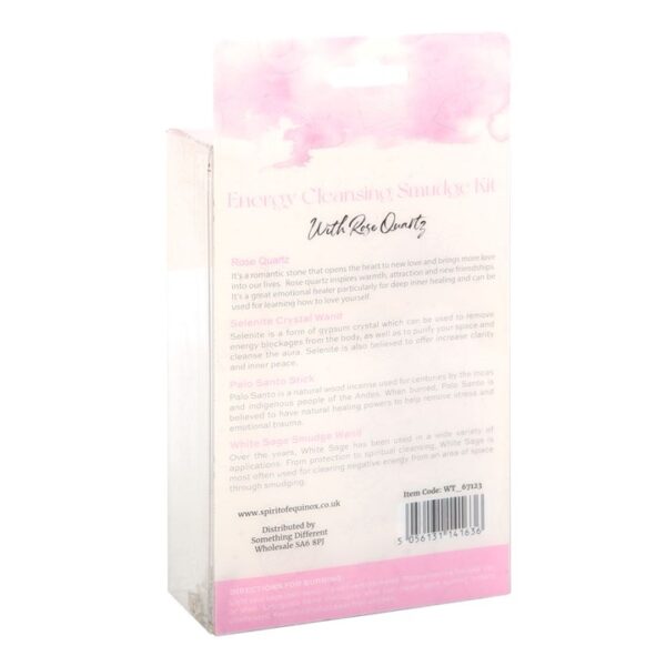 Smudge Kit with Rose Quartz Crystal - Image 3
