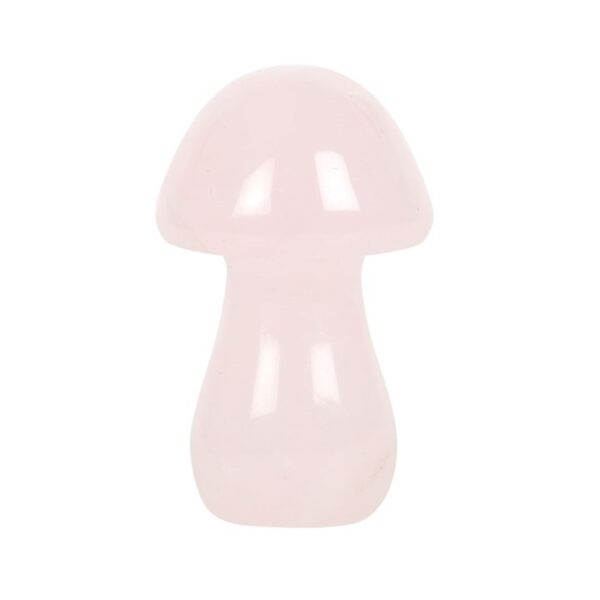 Magical Rose Quartz Crystal Mushroom - Image 2