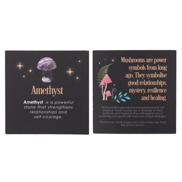 Magical Amethyst Crystal Mushroom - Image 3