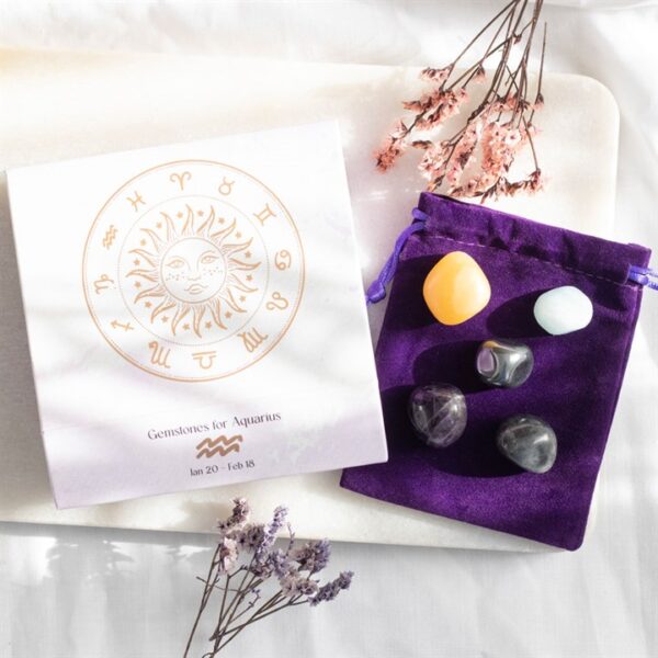 Aquarius Crystal Tumblestone Set - Image 5