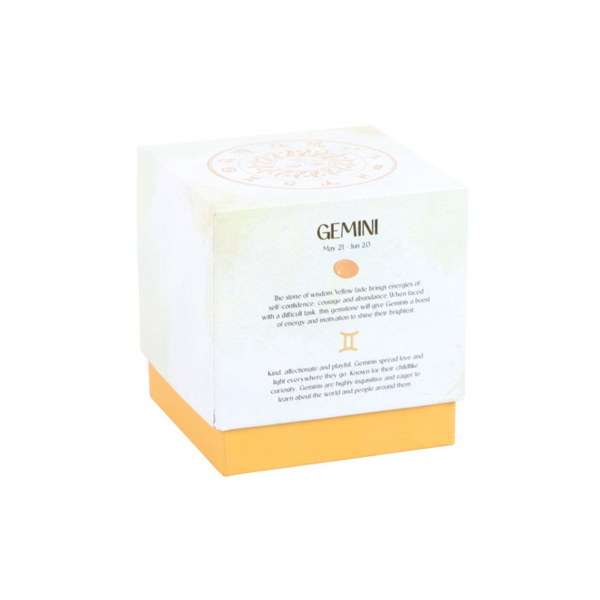 Gemini Lavender & Cedarwood Gemstone Zodiac Candle - Image 2