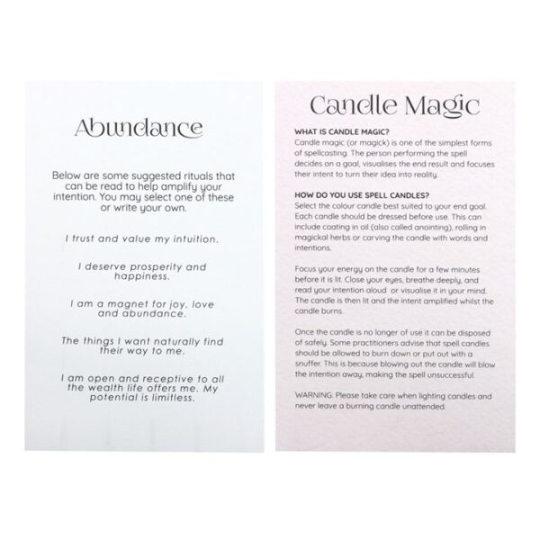 Pack of 12 Abundance Spell Candles - Image 4