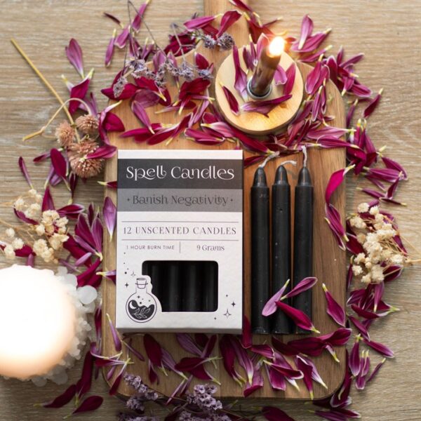Pack of 12 Banish Negativity Spell Candles - Image 5