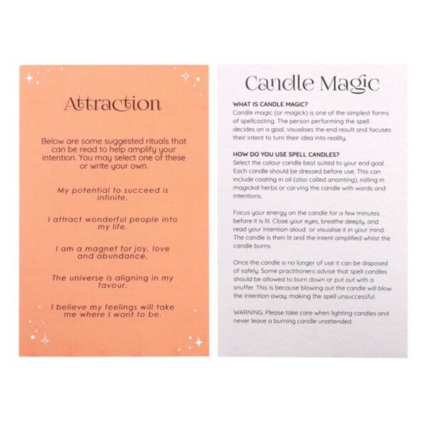 Pack of 12 Attraction Spell Candles - Image 4