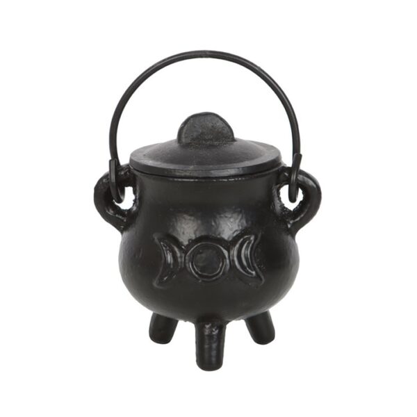 7.5cm Cast Iron Cauldron with Triple Moon - Image 4