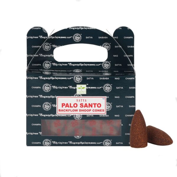 Set of 6 Packets of Satya Palo Santo Backflow Dhoop Cones - Image 2