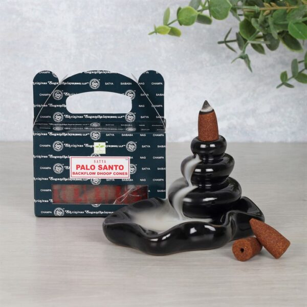 Set of 6 Packets of Satya Palo Santo Backflow Dhoop Cones - Image 4