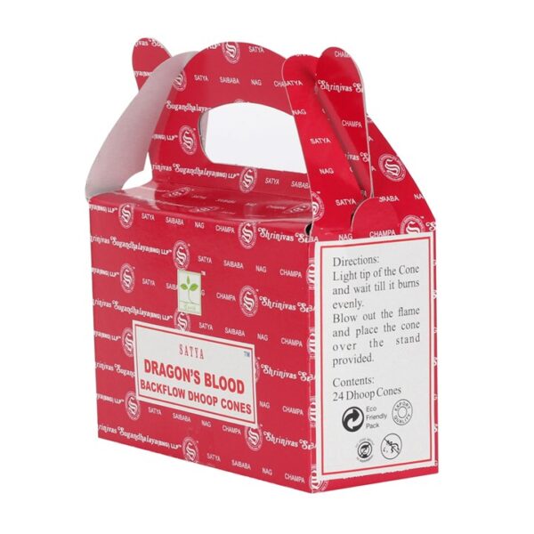 Set of 6 Packets of Satya Dragon's Blood Backflow Dhoop Cones - Image 3